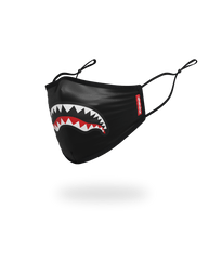 ADULT SHARK LOGO (BLACK) FORM-FITTING FACE MASK