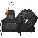 BARBER APRON CAPE SET