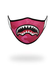 PINK ANIME SHARK FORM-FITTING MASK