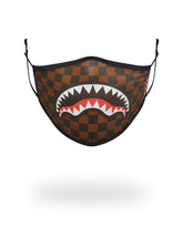 SHARKS IN PARIS (BROWN) FORM-FITTING MASK