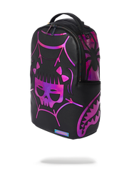 CAZZU IRIDESCENT CUT & SEW SPIDER SKULL SHARK BACKPACK (DLXV)