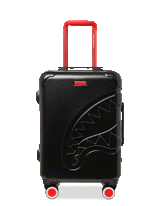 MOLDED SHARKITECTURE BLACK HARDSHELL CARRY-ON LUGGAGE