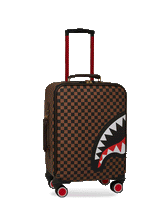 EXTERIOR GOLD ZIP POCKET SHARKS IN PARIS JETSETTER CARRY-ON LUGGAGE