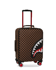 EXTERIOR GOLD ZIP POCKET SHARKS IN PARIS JETSETTER CARRY-ON LUGGAGE