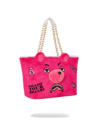 PLUSH MONEYBEAR TOTE (PINK)