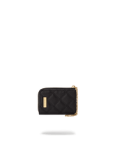 NOIR QUILT GOLD CHAIN SHARK WALLET