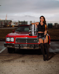 SCRIBBLE DRIBBLE CHECK HILLS BACKPACK