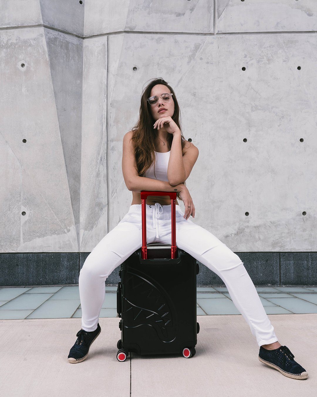 SHARKITECTURE MOLDED 22” CARRY-ON LUGGAGE