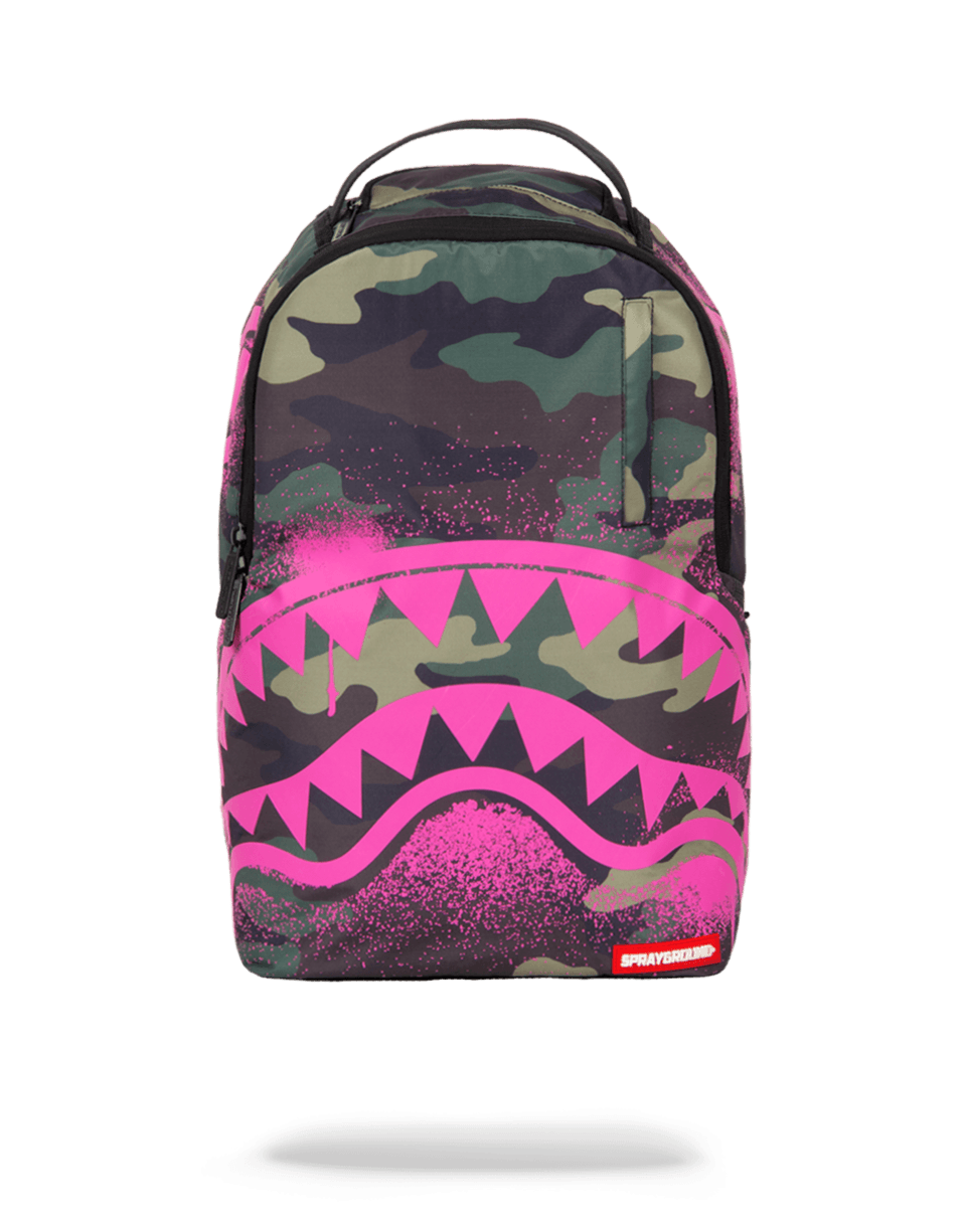 PINK STENCIL SHARK CAMO
