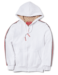 SHARKTRACK SPUCCI ZIPUP HOODIE (WHITE)