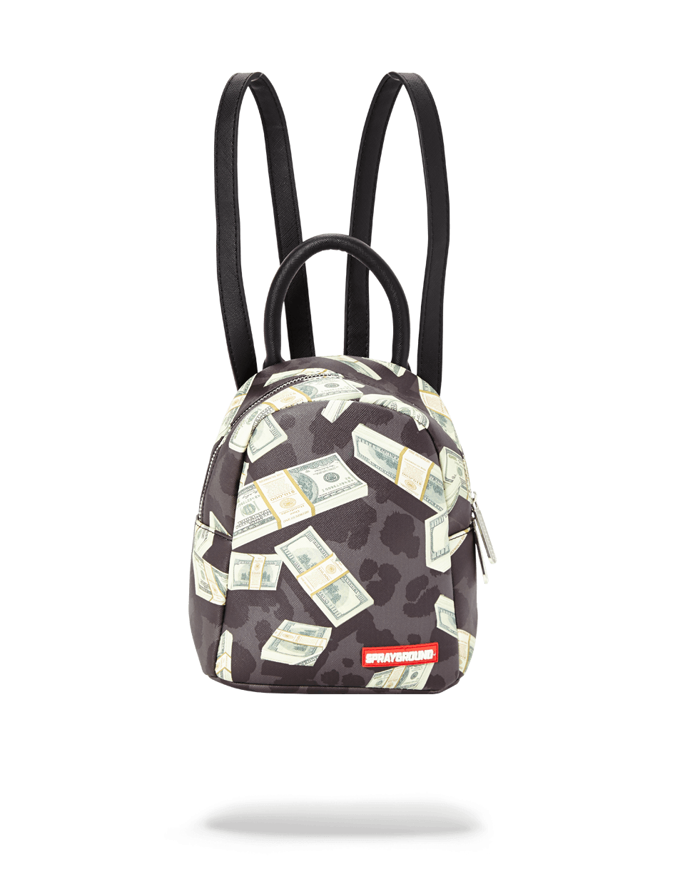 MONEY ON BLACK LEOPARD PRINT MINI