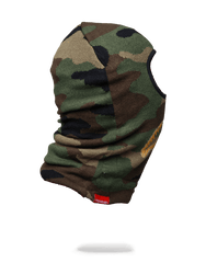 GOLD KNIT SHARK MOUTH SKI MASK