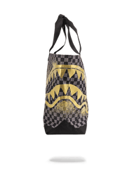 SHARKS IN PARIS GOLD STENCIL TOTE