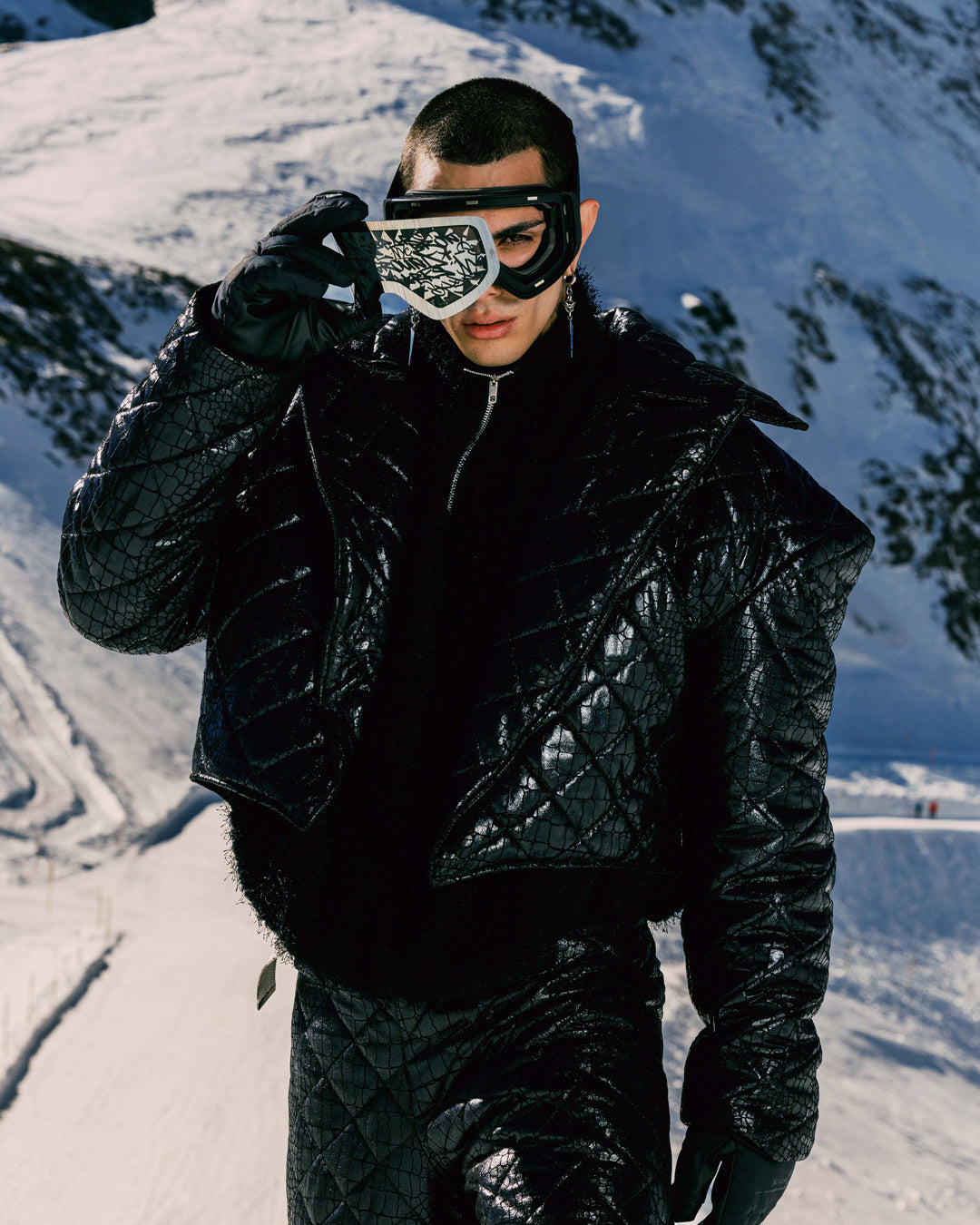 THE STREET MOUNTAIN SKI GOGGLES (INTERCHANGEABLE 3 LENSES)