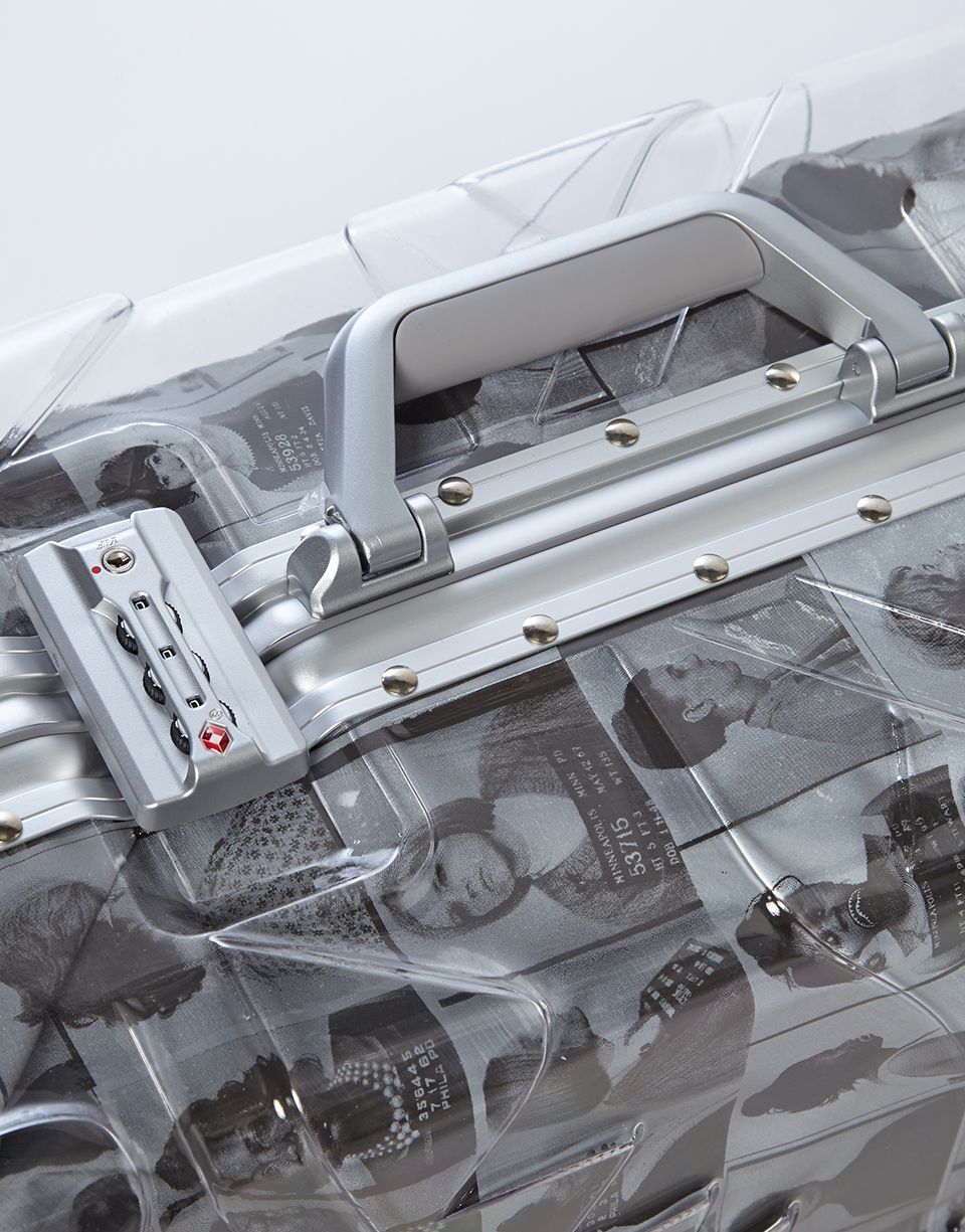 LAQUAN SMITH EMBOSSED CLEAR 3M CARRY-ON