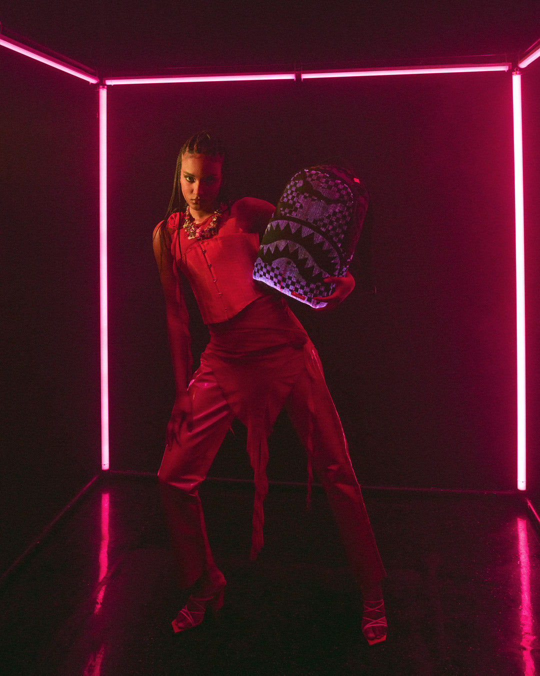 FIBER OPTICS 3AM THE PARTY NEVER STOPS BACKPACK