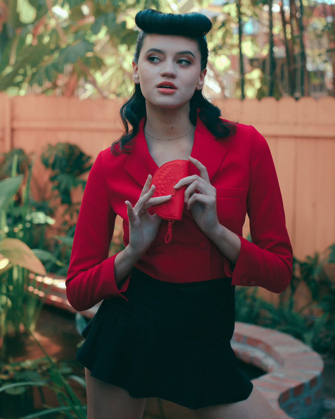 RED RIVIERA SHARK POUCH