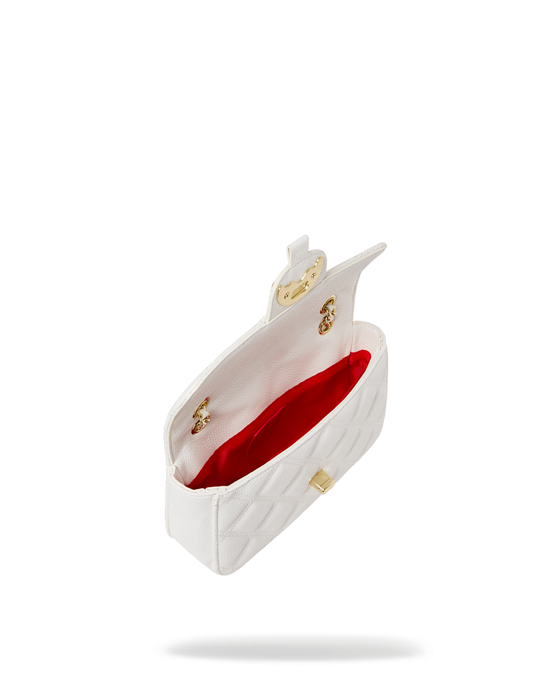 RIVIERA LE BLANC GOLD CHAIN SHARK HANDBAG