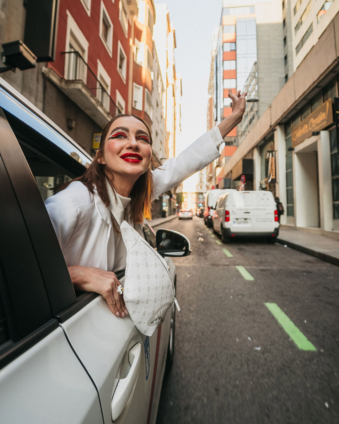 MONEY PATTERN POWDER SAVVY CROSSBODY