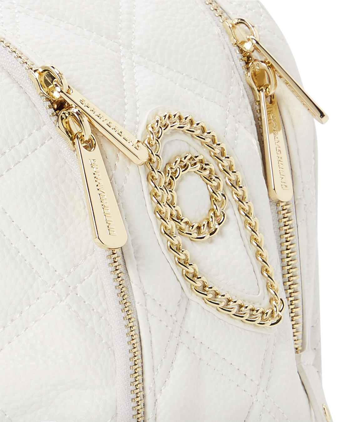 RIVIERA LE BLANC GOLD CHAIN SHARK SAVAGE BACKPACK