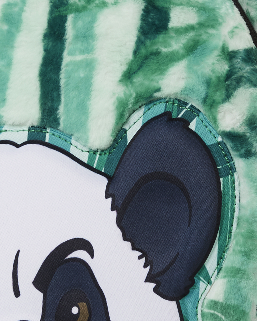 PANDA COZY VELOUR FUR BACKPACK