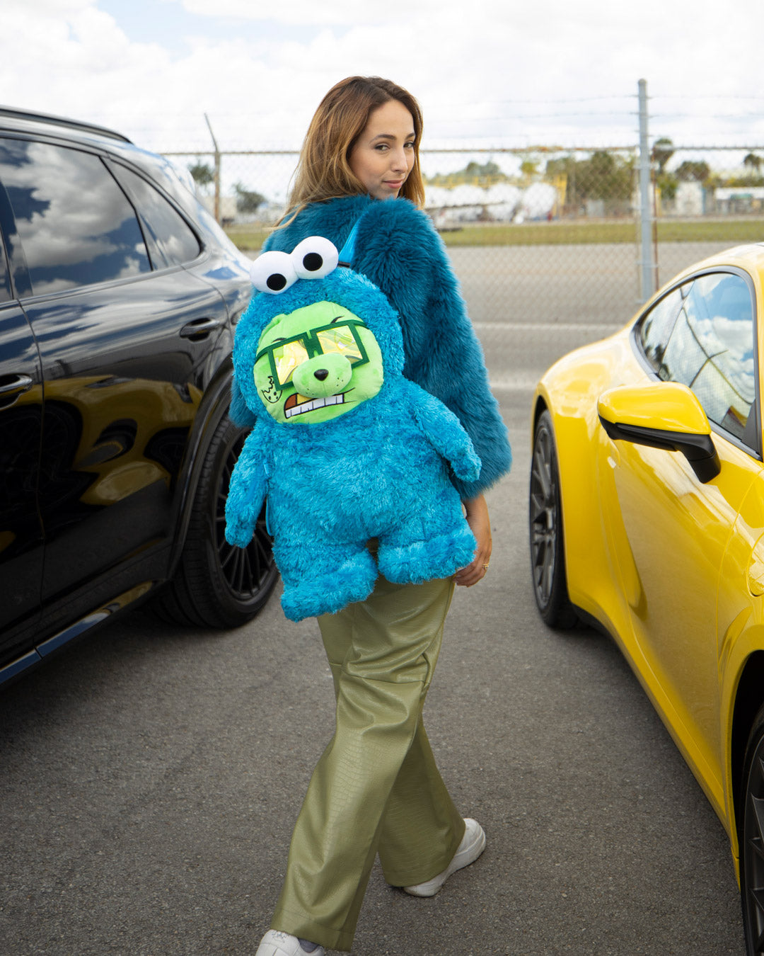 MONEY "COOKIE" BEAR TEDDYBEAR BACKPACK