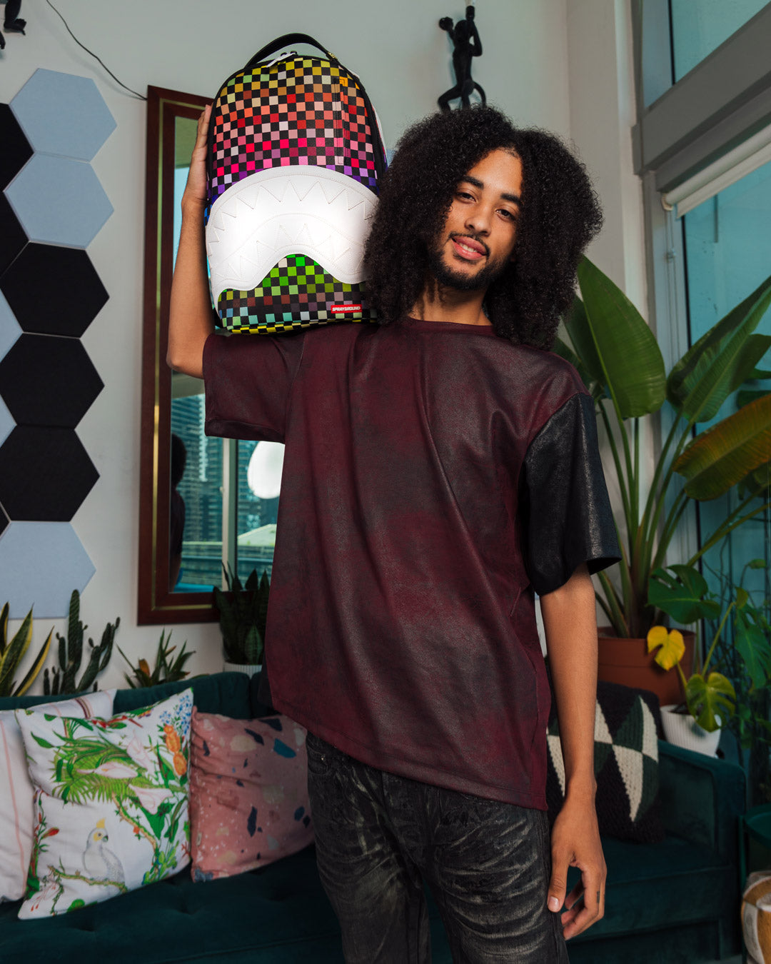 SHARKS IN PARIS THE GRID BACKPACK (DLXV)