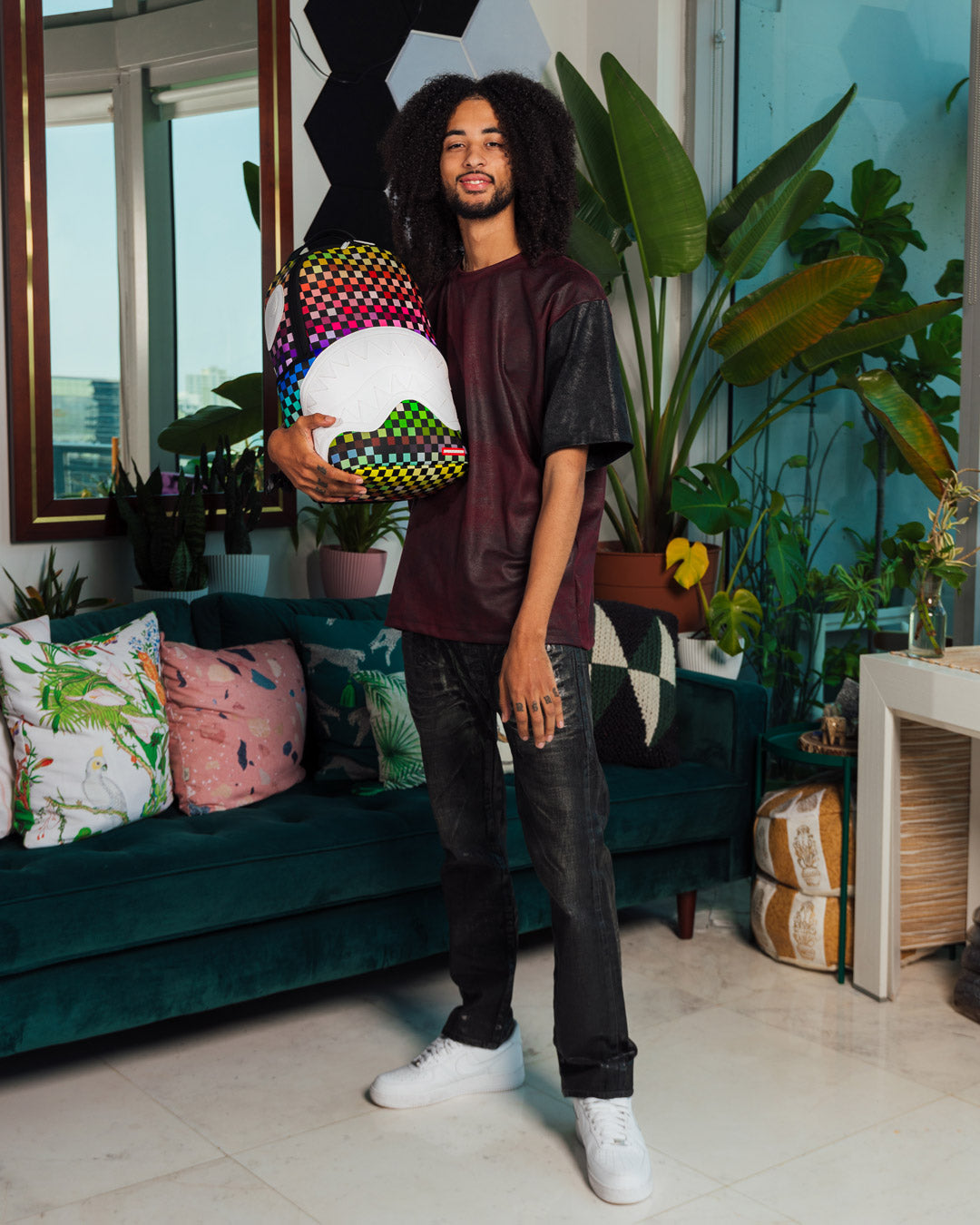 SHARKS IN PARIS THE GRID BACKPACK (DLXV)