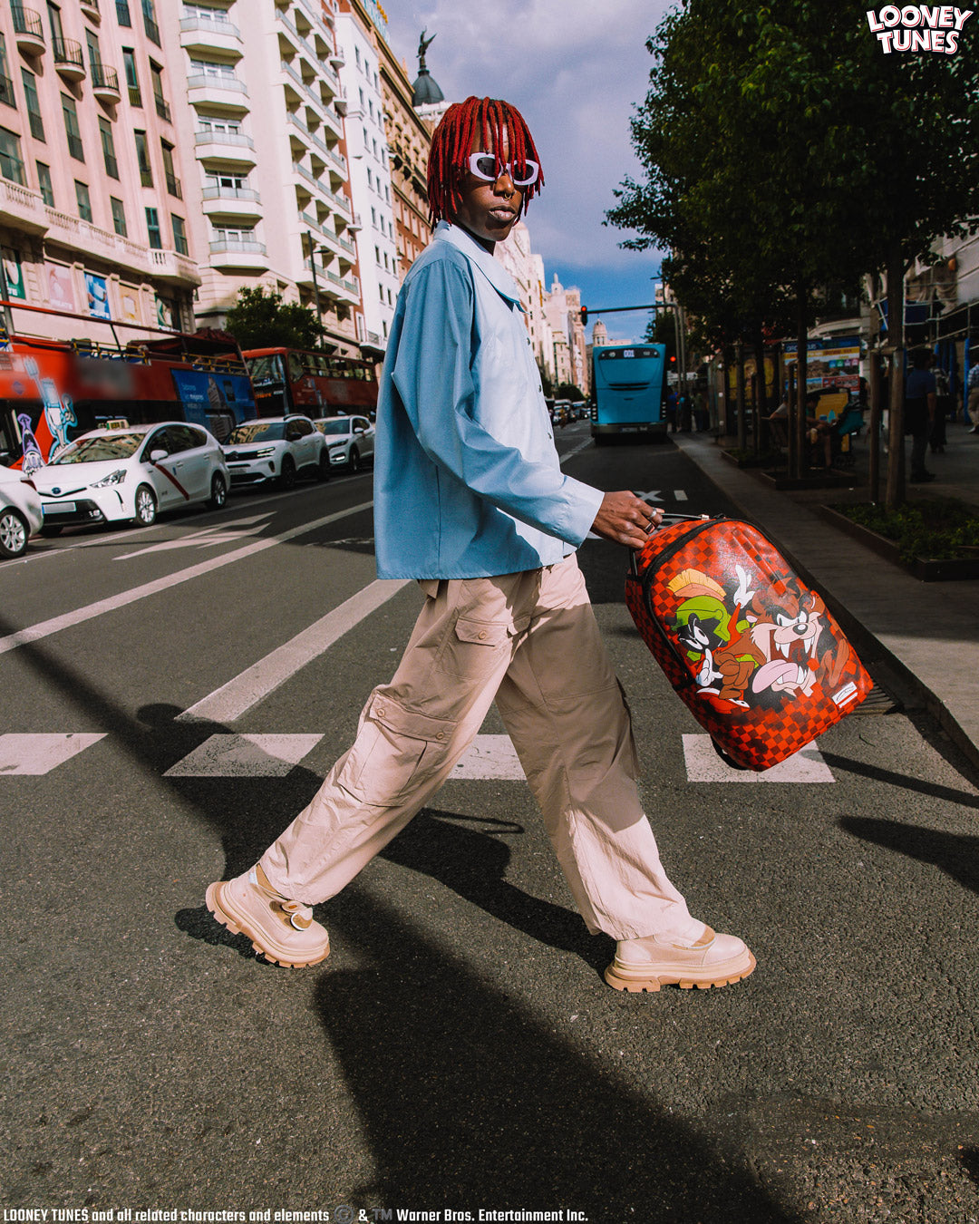 LOONEY TUNES TAZ MARVIN BUST OUT BACKPACK (DLXV)