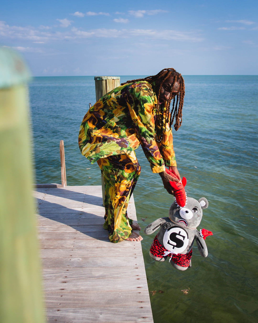 SHARK FRIENDS MONEYBEAR TEDDYBEAR BACKPACK