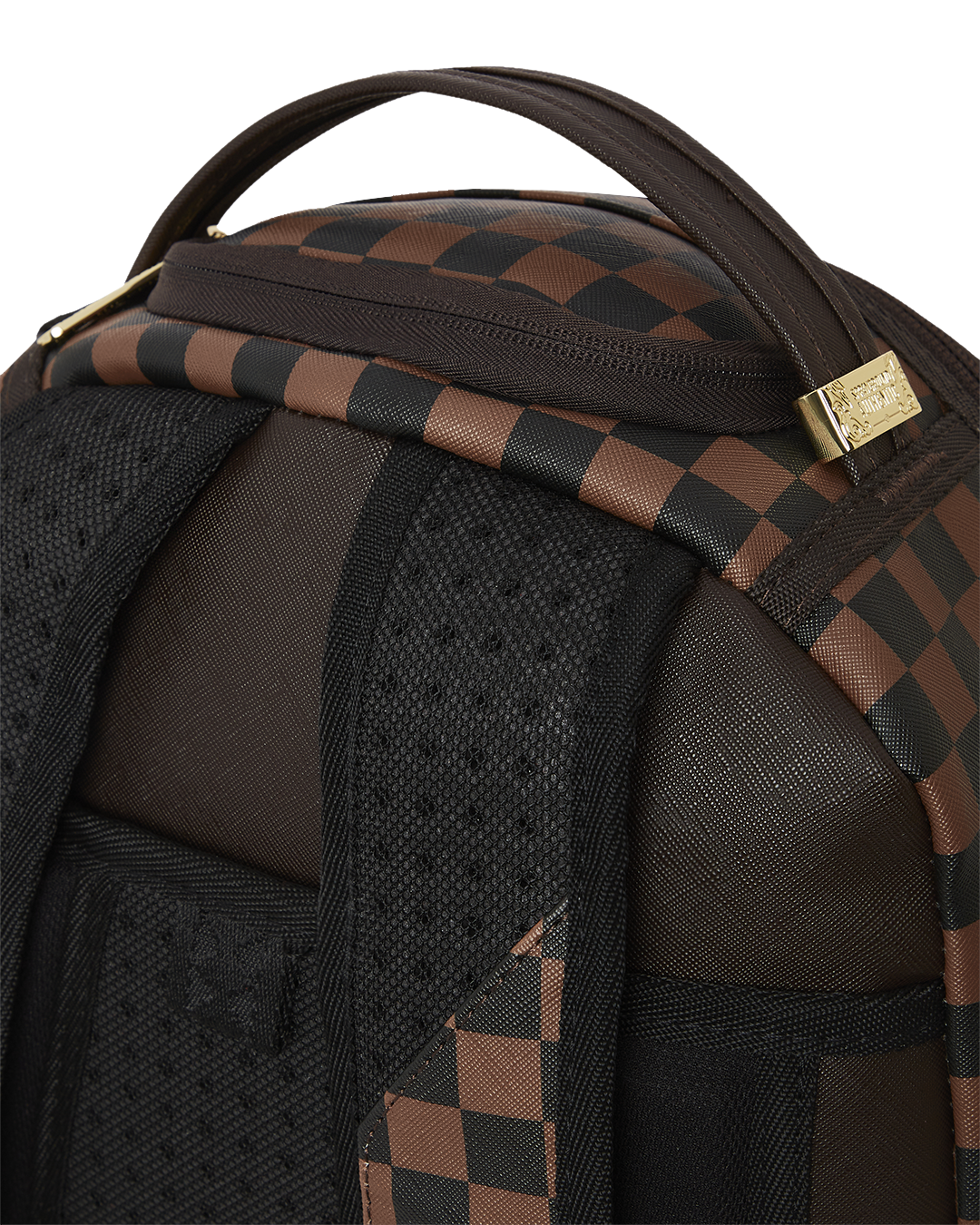 EXTERIOR GOLD ZIP POCKET SHARKS IN PARIS BACKPACK (DLXV)