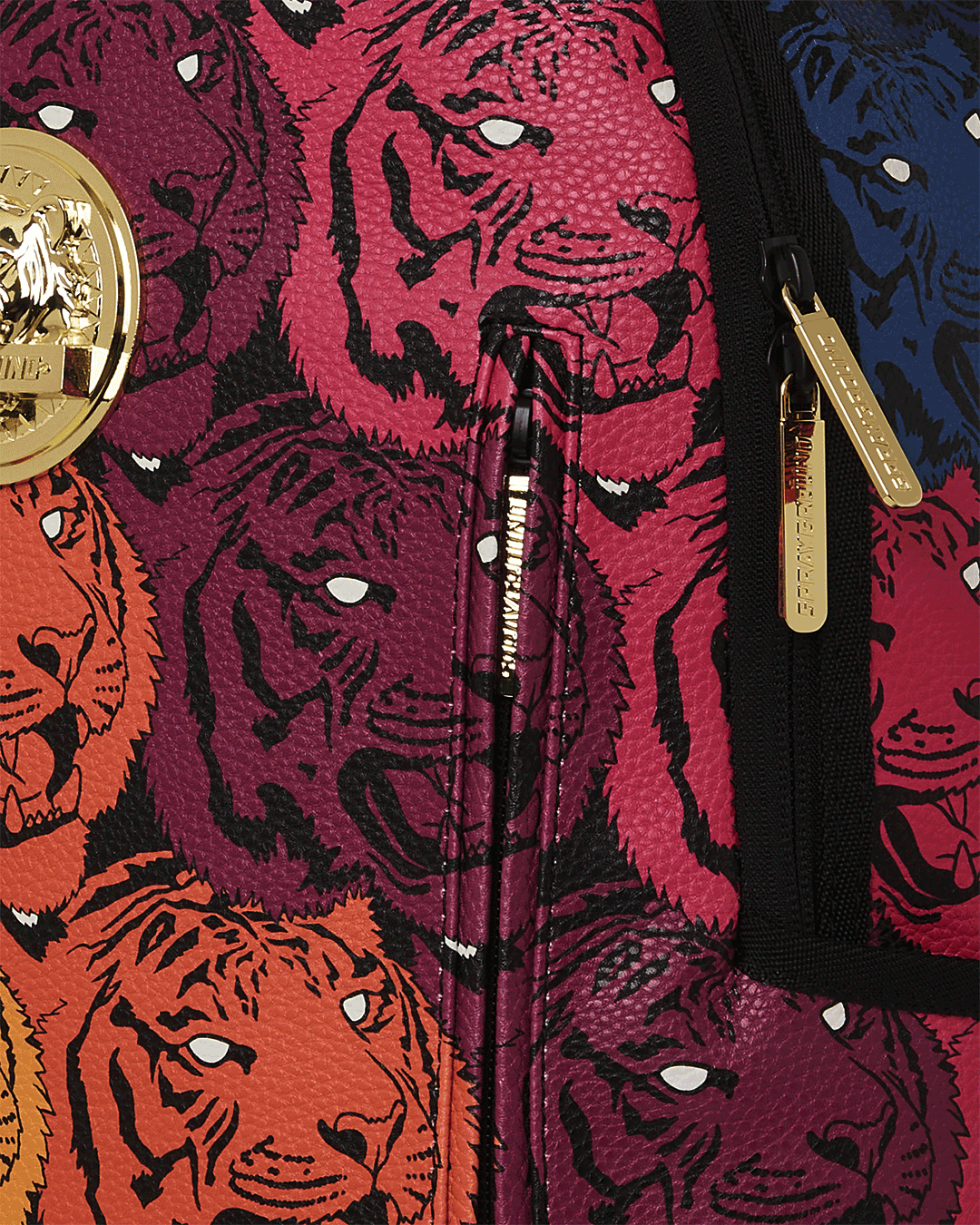 TIGER ROAR GOLD PLATED BACKPACK