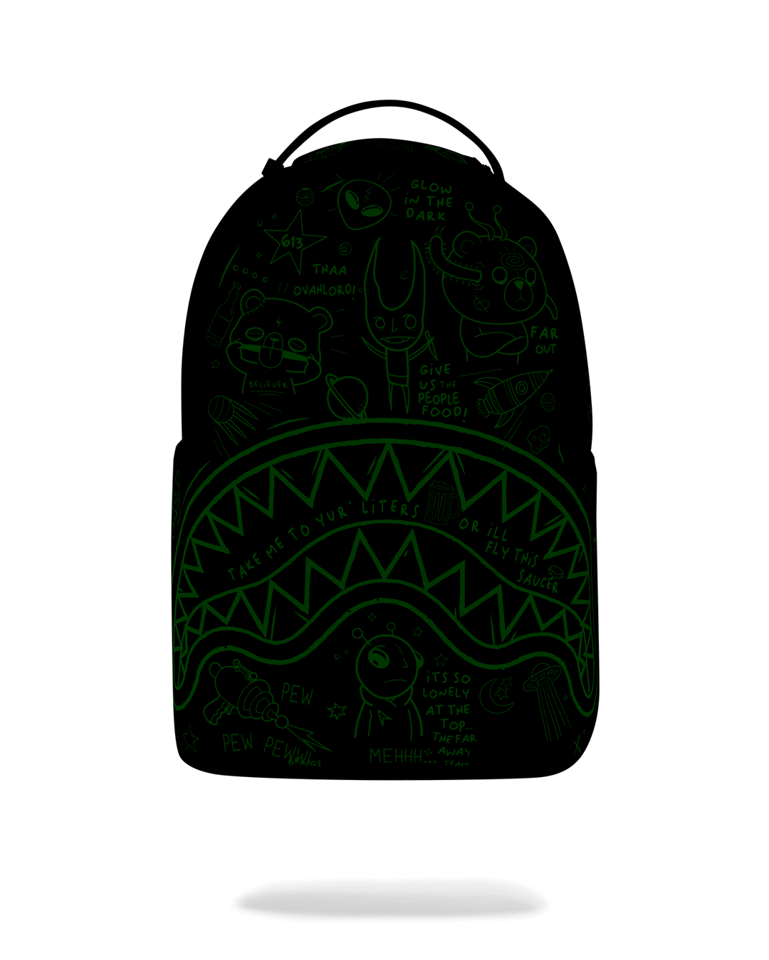 GLOW THE SPACE BACKPACK (GLOW IN THE DARK EFFECT)