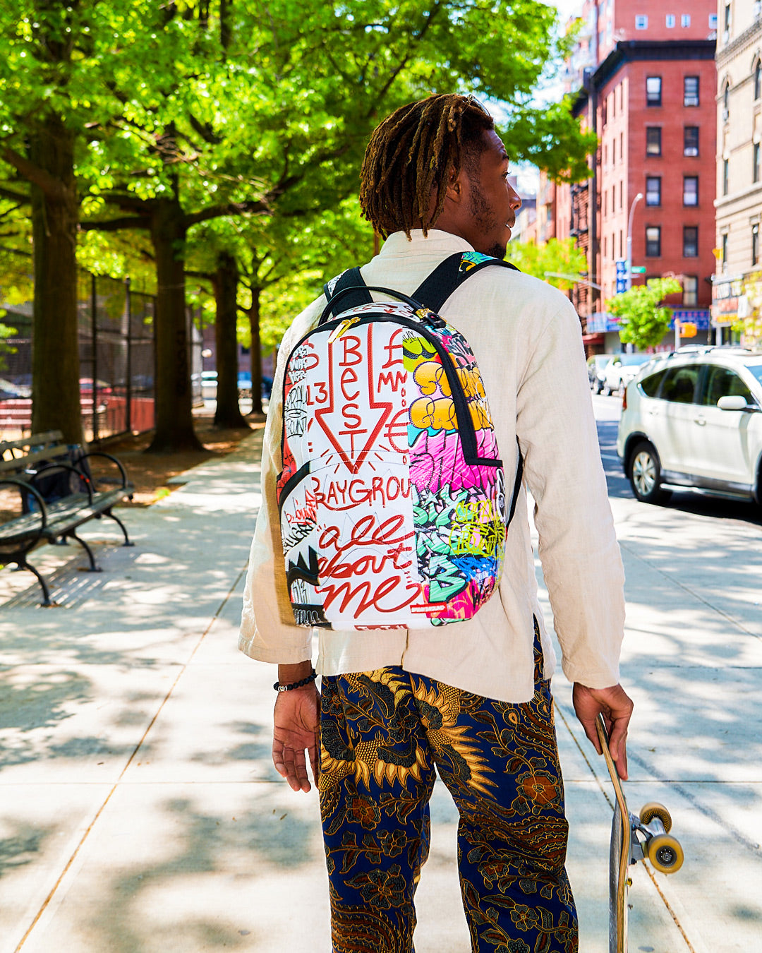 TRI-SPLIT GRAFFITI BACKPACK (DLXV)