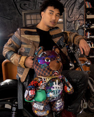 SHARKS IN PARIS THE RIZZ MONEYBEAR TEDDYBEAR BACKPACK