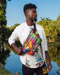 SHARKS IN PARIS CITY STREAKS CARGO CROSSBODY