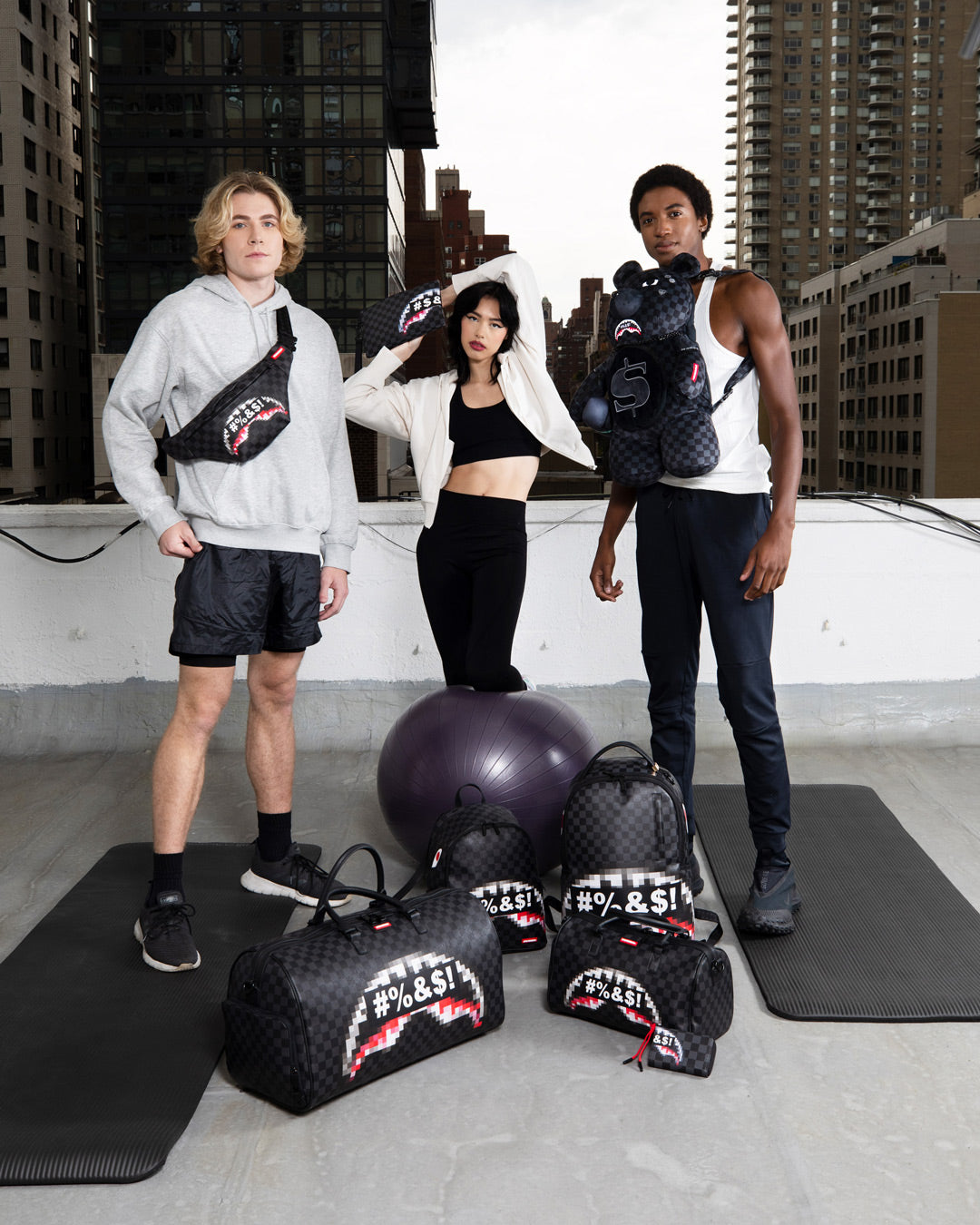 WHAT THE BEEP' SHARK MONEYBEAR TEDDYBEAR BACKPACK