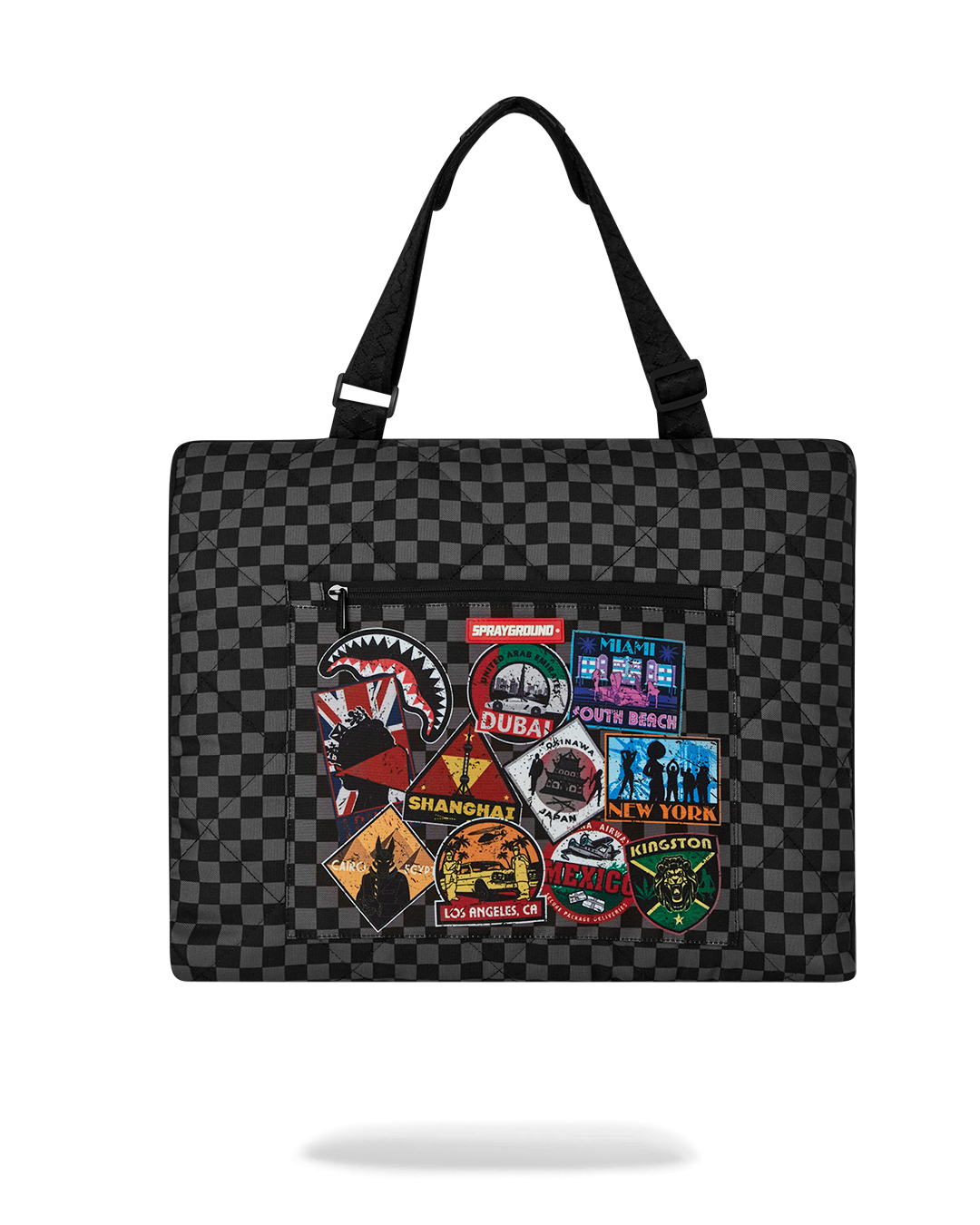 GLOBAL MOGUL UNLIMITED MILES PACKABLE BEACH MAT BLANKET WATER RESISTANT CONVERTIBLE TOTE