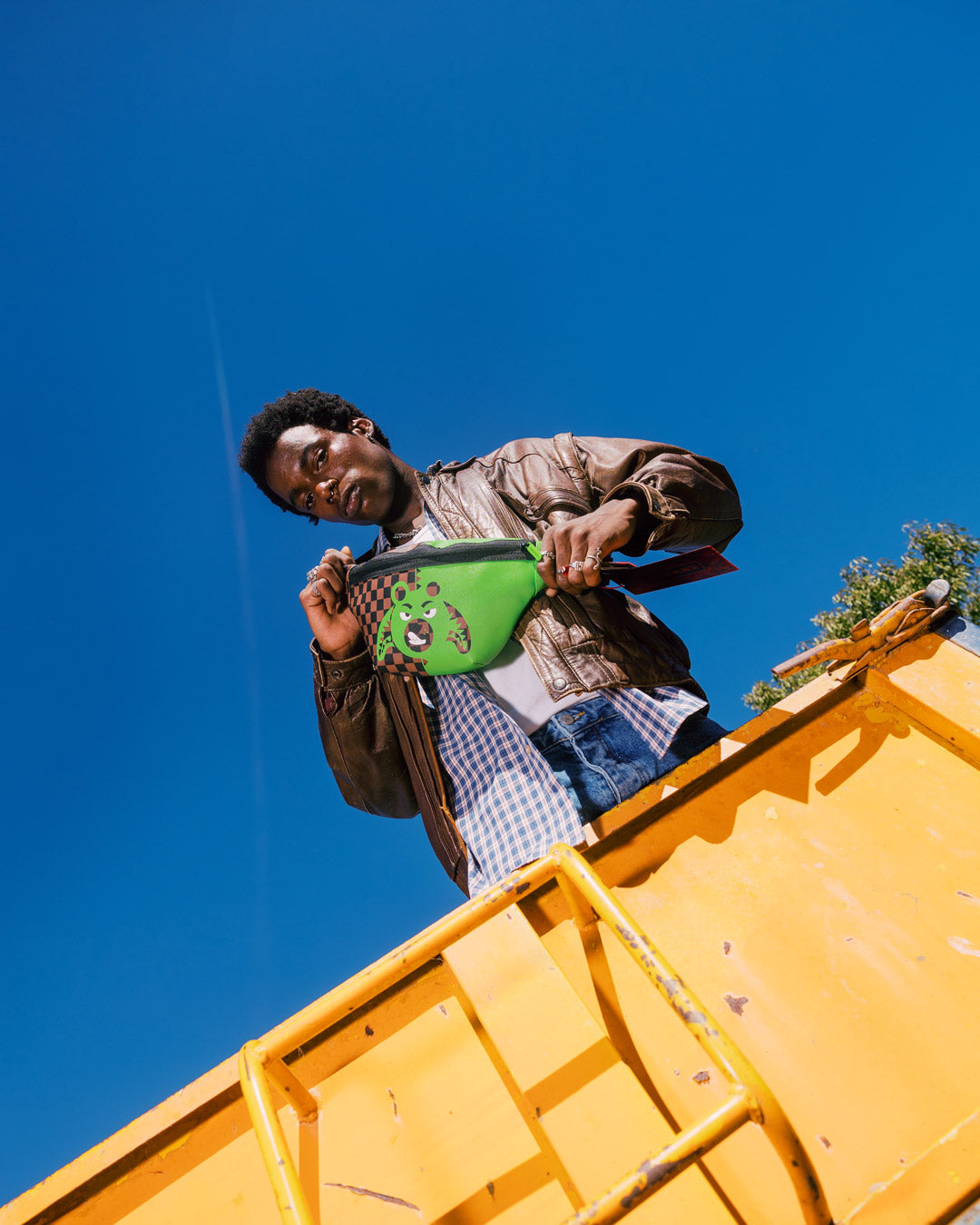 GREEN MONEY BEAR SAVVY CROSSBODY