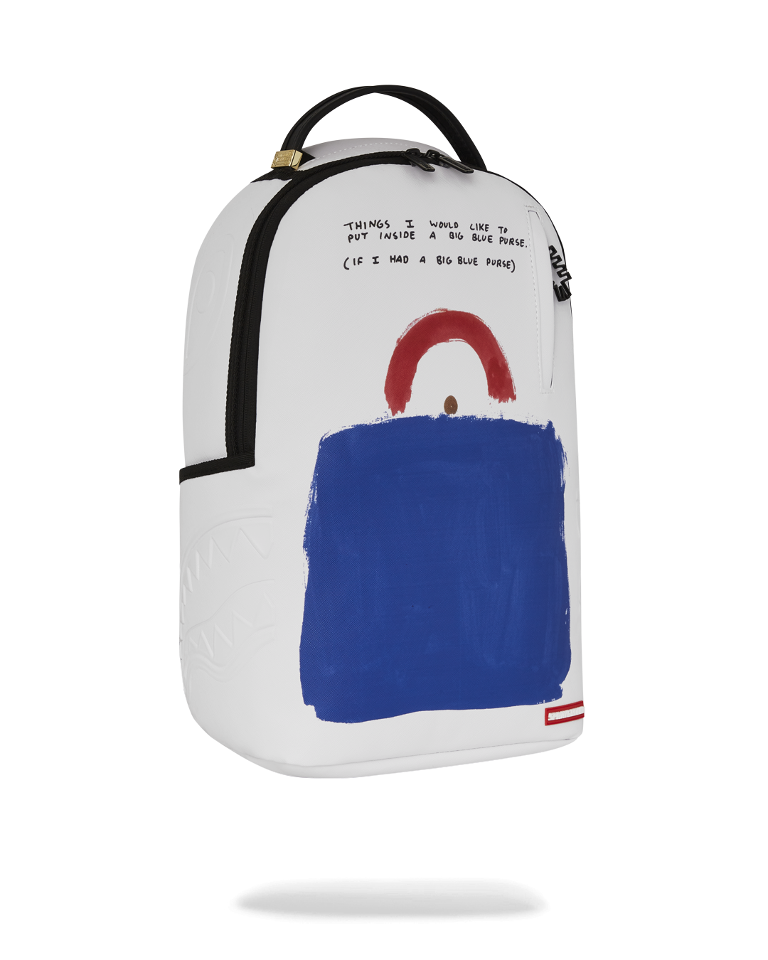 KEITH HARING BIG BLUE PURSE ART BACKPACK