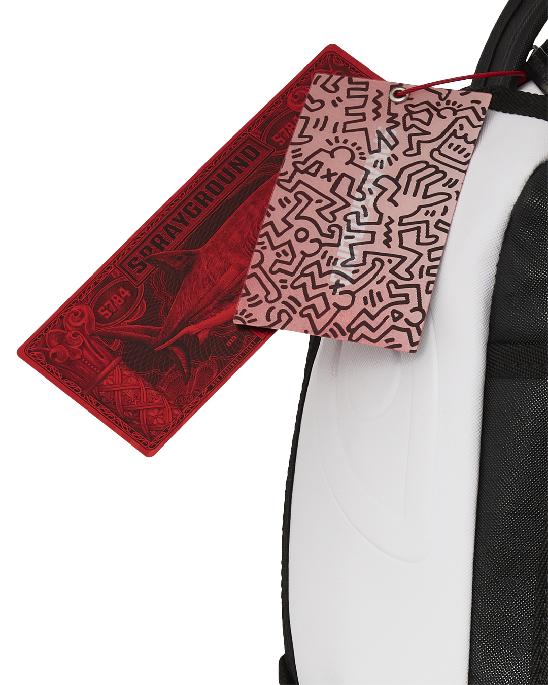 KEITH HARING BIG BLUE PURSE ART BACKPACK