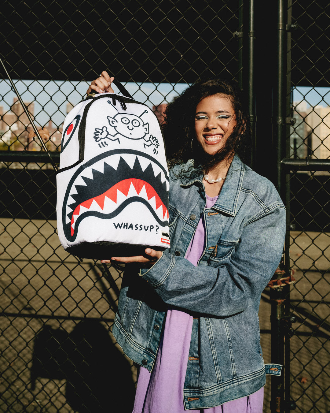 KEITH HARING WHASSUP ALIEN DLX BACKPACK