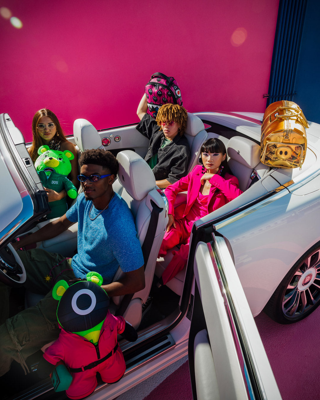 SQUID GAME COLLAB PINK SOLDIERS BEAR BACKPACK