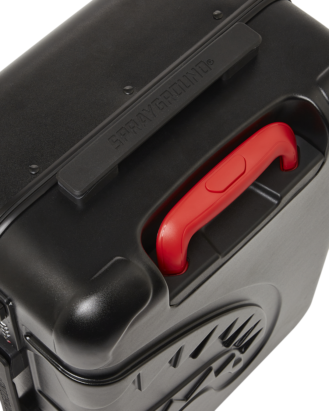 MOLDED SHARKITECTURE BLACK HARDSHELL CARRY-ON LUGGAGE