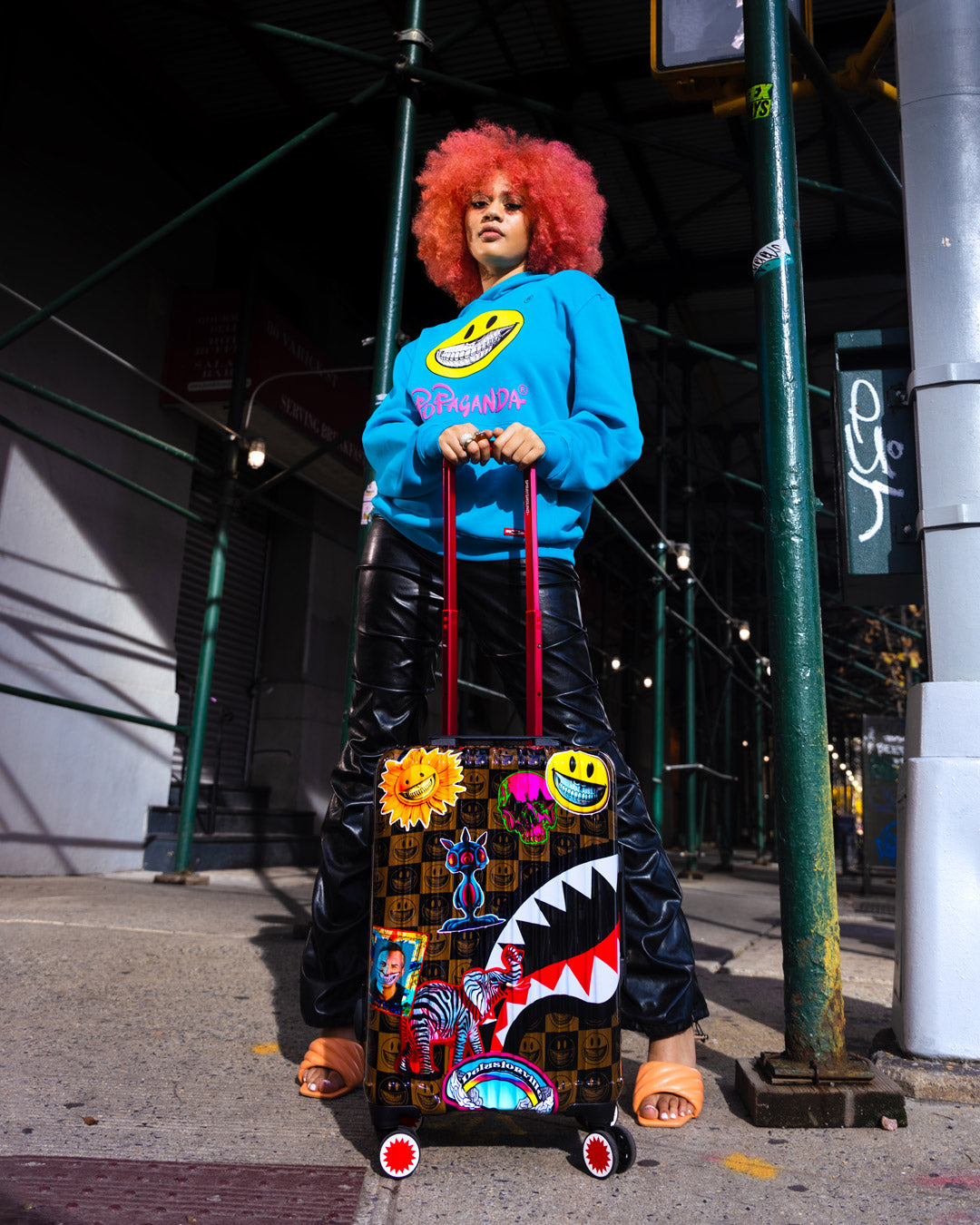 GLOBAL MOGUL POPAGANDA RON ENGLISH EDITION HARDSHELL CARRY-ON LUGGAGE