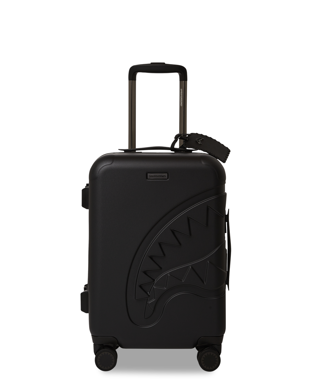 REALITY CHECK SHARKITECTURE CARRY-ON JETBLACK LUGGAGE (GUNMETAL HARDWARE)