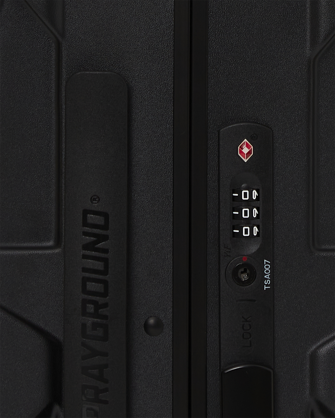 REALITY CHECK SHARKITECTURE CARRY-ON JETBLACK LUGGAGE (GUNMETAL HARDWARE)