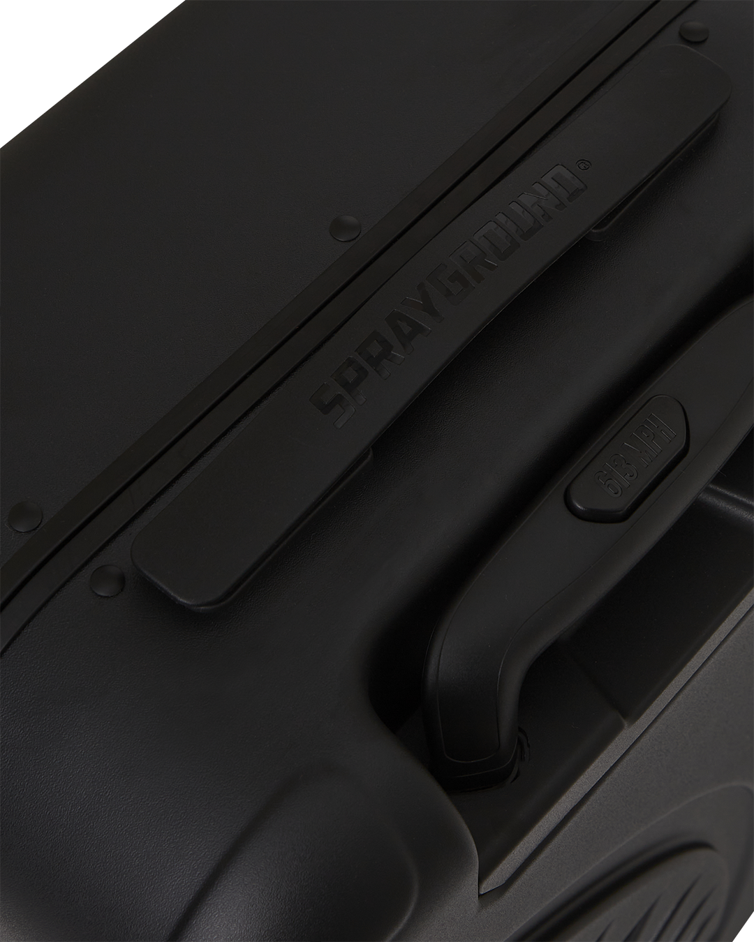 REALITY CHECK SHARKITECTURE CARRY-ON JETBLACK LUGGAGE (GUNMETAL HARDWARE)