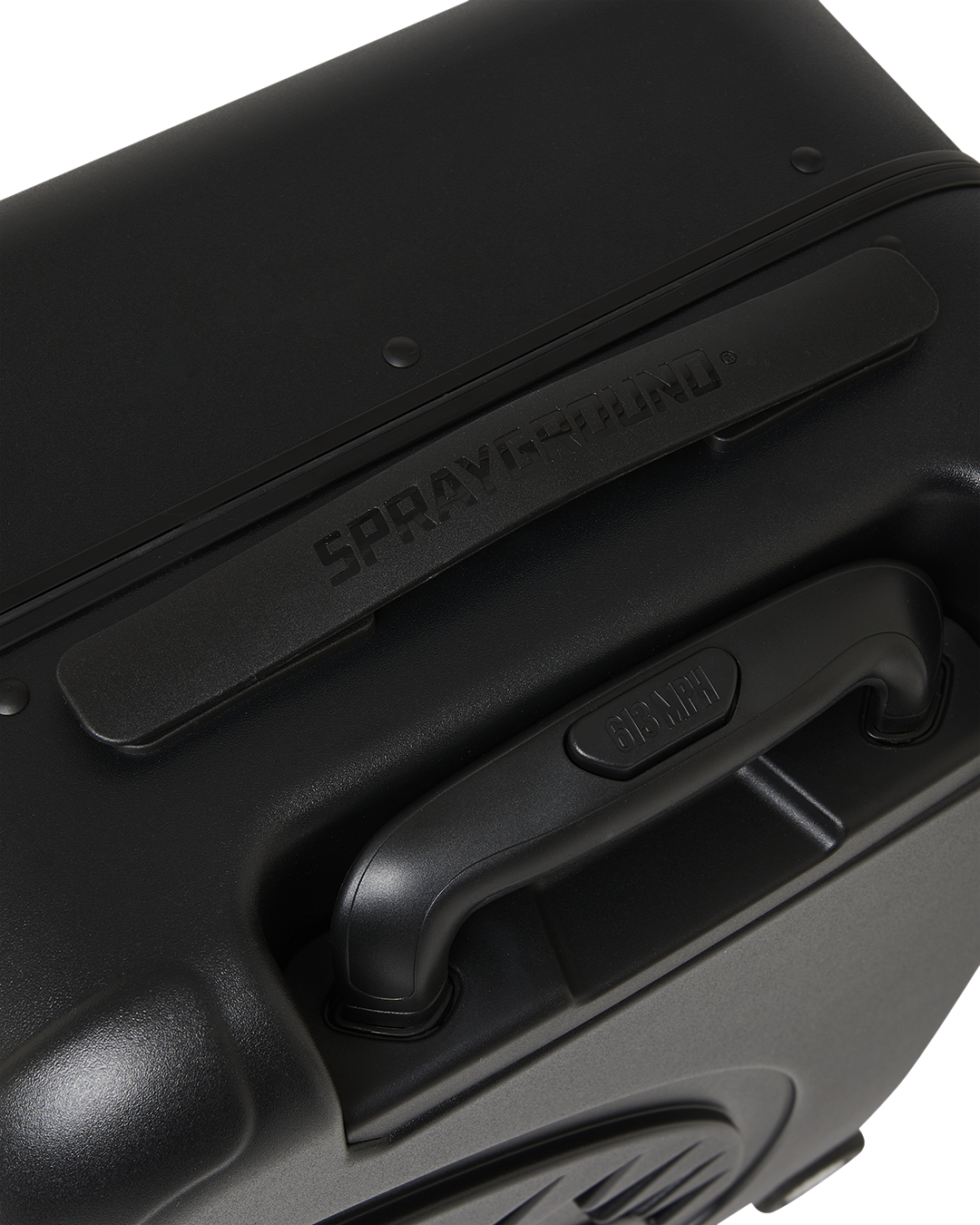 THE JOURNEY BEGINS SHARKITECTURE CARRY-ON LUGGAGE BLACK WITH EXTRA STICKERS