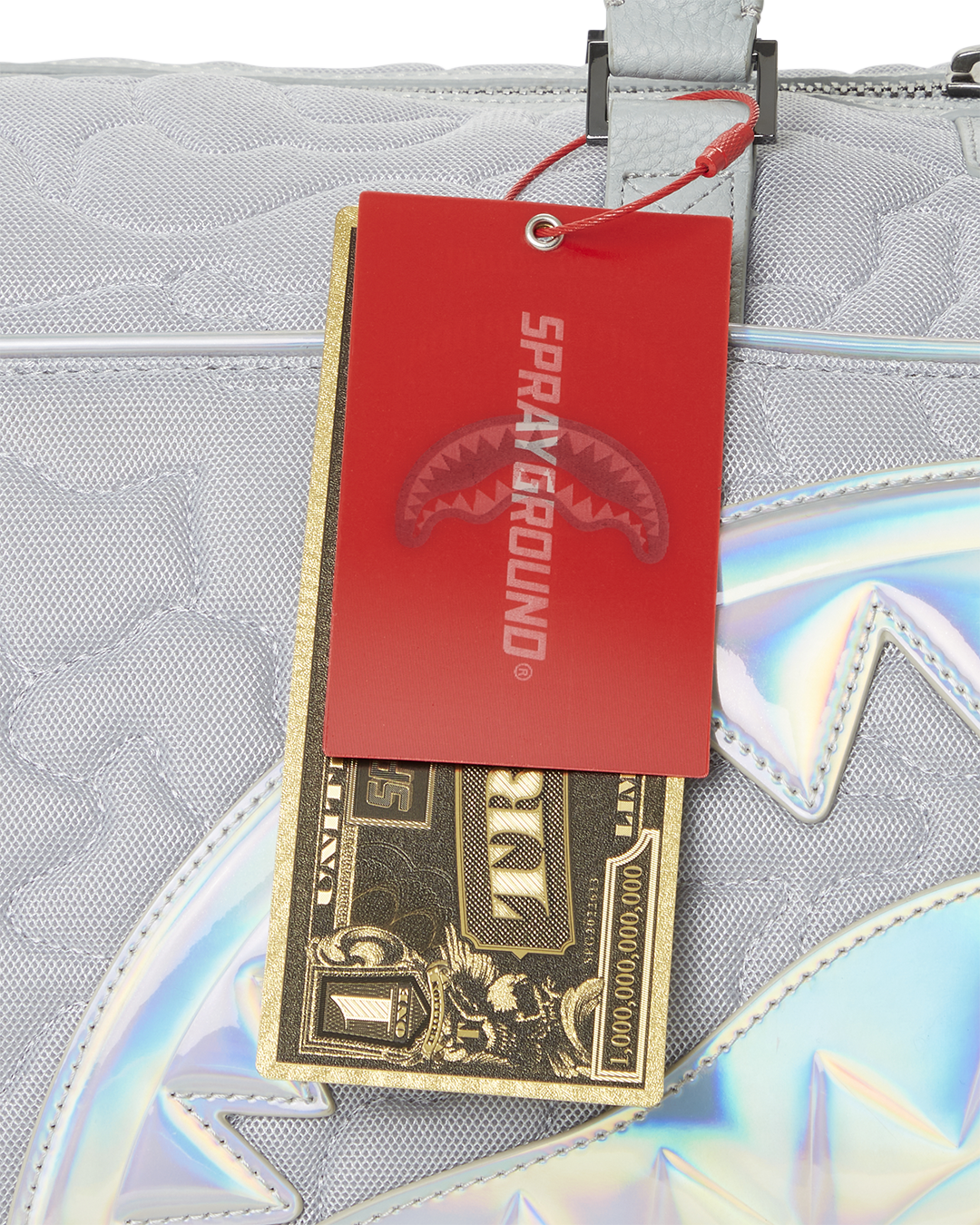 MIRASHAKU IRIDESCENT QUILT DUFFLE